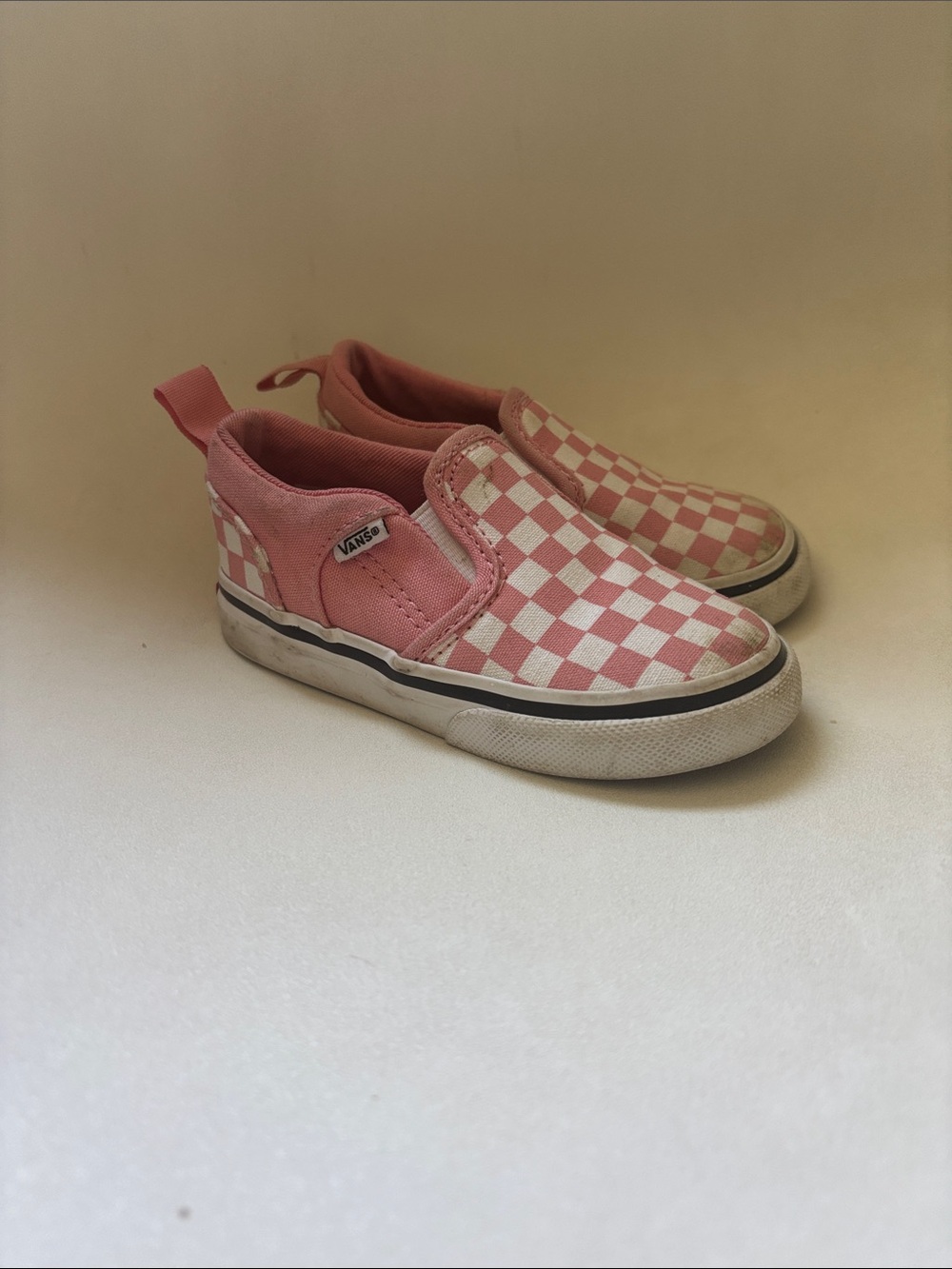 Vans Kids Slip-On Checkerboard velcro